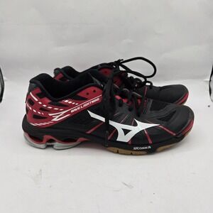 Mizuno Wave Lightning Z3 Womens Black/Red Volleyball Court Shoes Size‎ 9